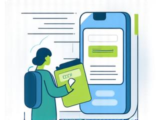 Illustration of a prepayment meter card and a smartphone